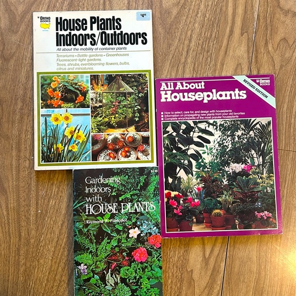 Vintage Other - Vintage 70s 80s Houseplants Book Bundle Gardening Plants How To Guides Photos